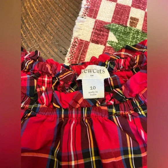 Size 10 girls crewcuts blouse with button closure on back of neck - Picture 2 of 5